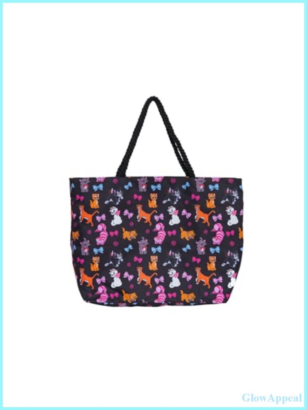 Disney Cats Canvas Tote Bag - Figaro Cheshire Cat Marie Official Merch